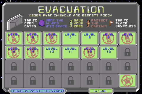 New level select screen